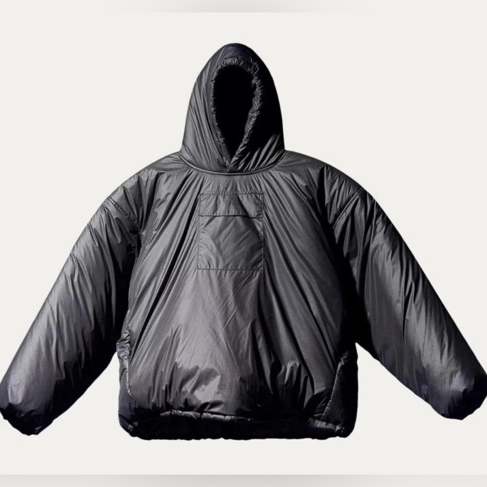 YEEZY GAP ENGINEERED BY BALENCIAGA PADDED HOODIE color BLACK in SIZE LARGE 💣